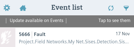 Event List Update